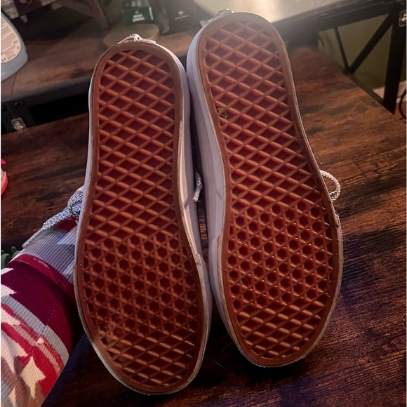 womens 7.5 | silver glitter | vans - Picture 4 of 6